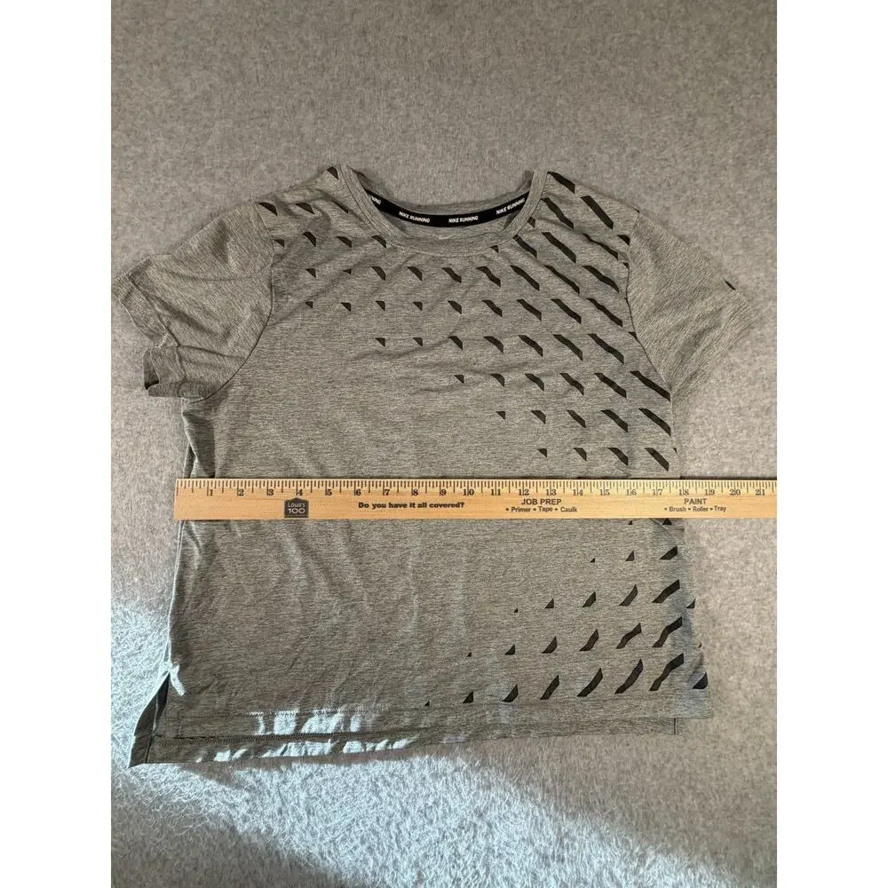 Nike Dri-Fit Women's Running Top, Grey, Size M - Picture 4 of 5